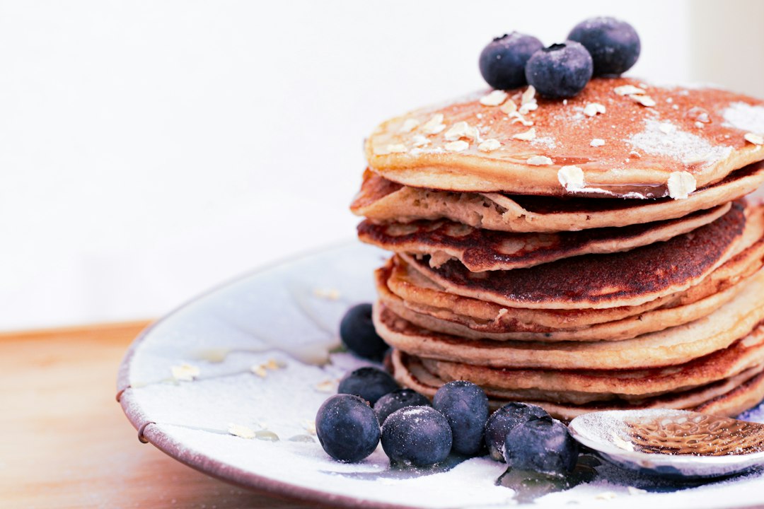 Almond Flour Pancakes with Berries