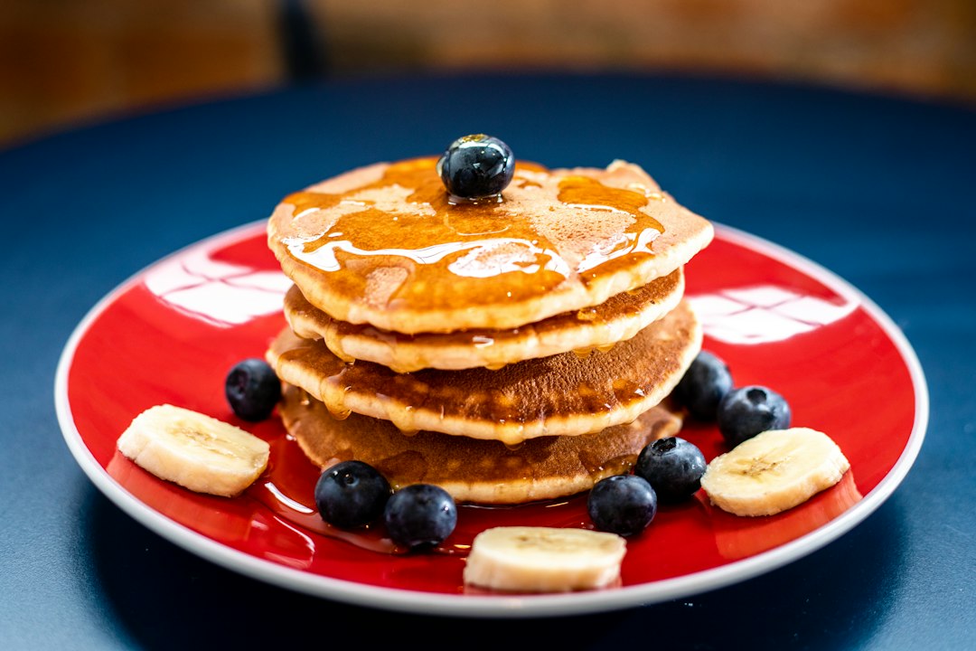 Banana Oat Blender Pancakes