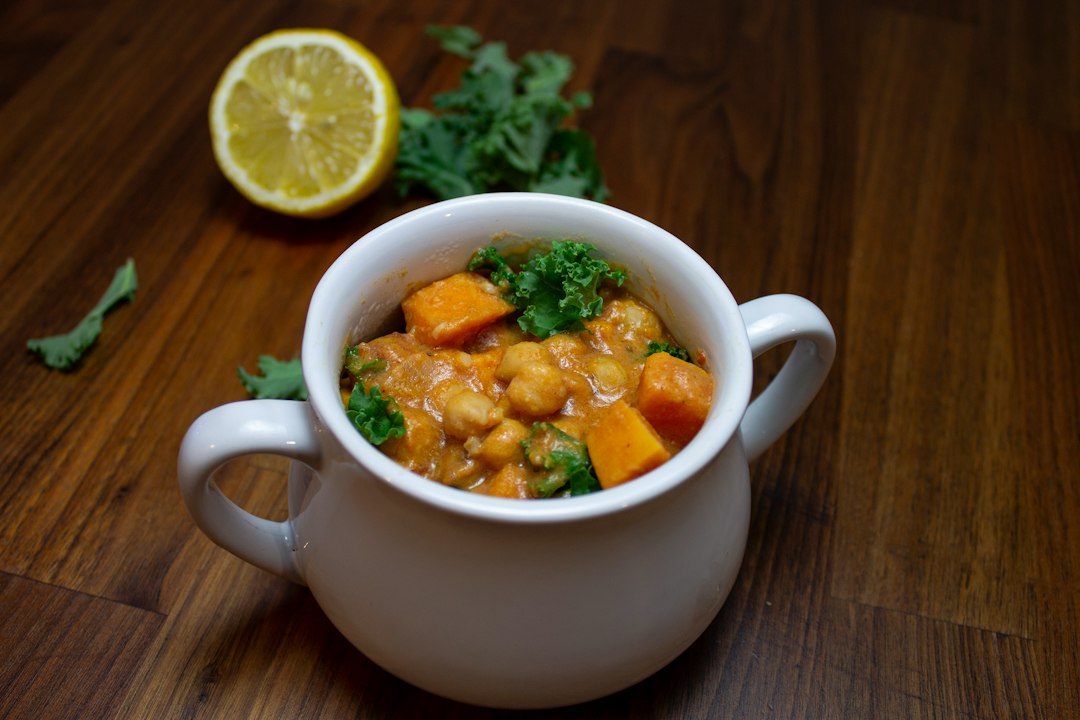 Chickpea & Spinach Coconut Curry