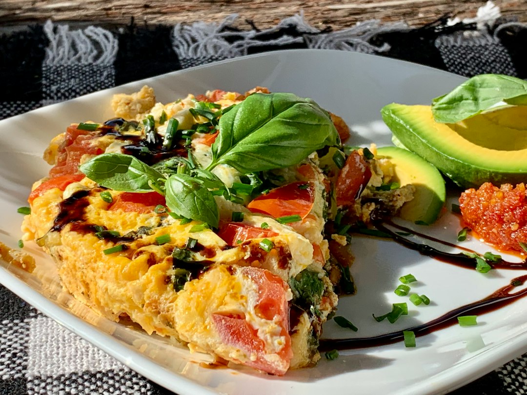 Tomato, Basil and Feta Frittata